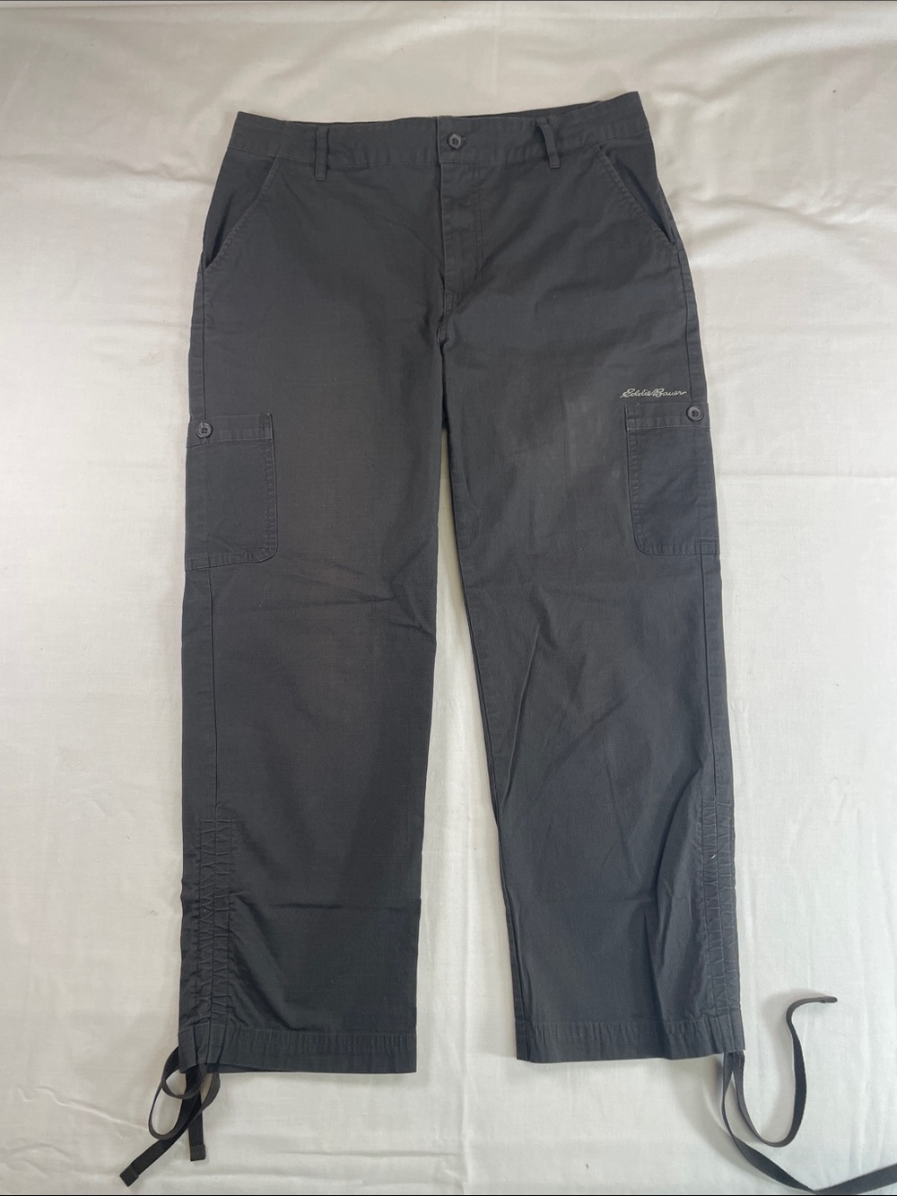 Vintage Capri Cargo Ankle adjustable ankle Dk Grey M